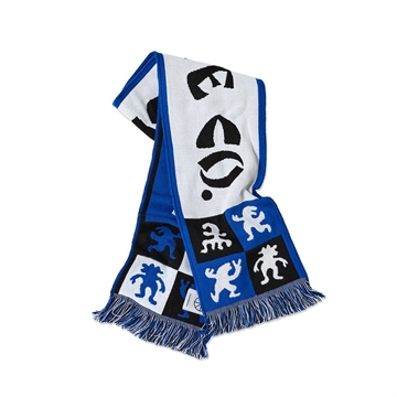 Polar Skate Co Football Scarf Checkers Blue